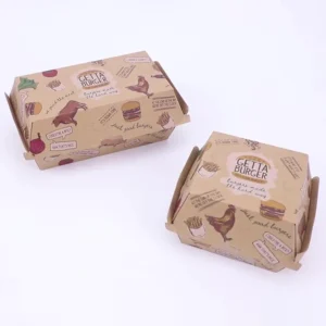 Small Kraft Burger Boxes