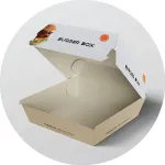 White Cardboard Burger Boxes